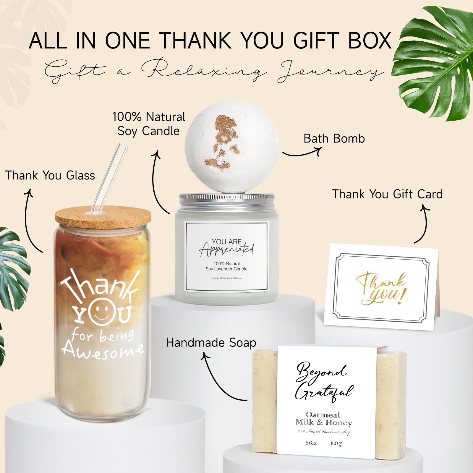 iAOVUEBY Appreciation Candle glows softly, enhancing gifting moments