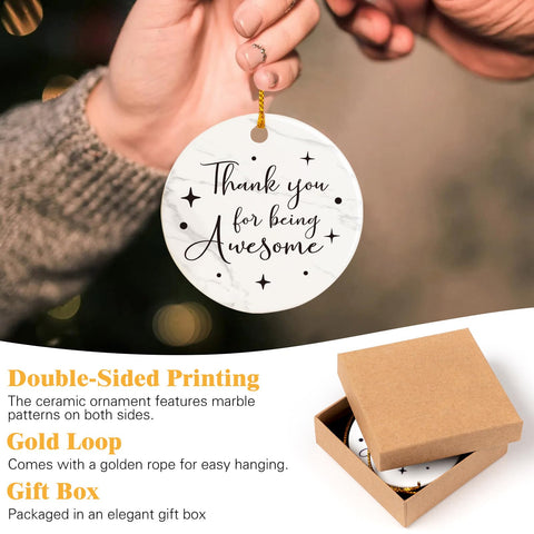iaovueby ceramic ornament serves as a meaningful keepsake for home or office