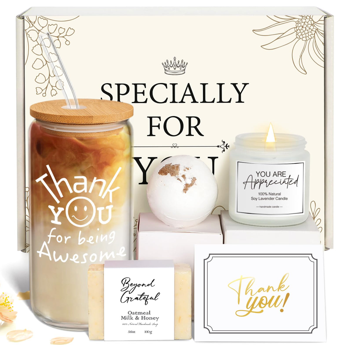 iAOVUEBY Gratitude Deluxe Gift Box in elegant packaging, ideal for heartfelt thanks