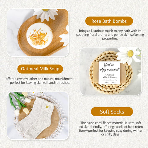 iAOVUEBY rose bath bomb with beyond grateful label