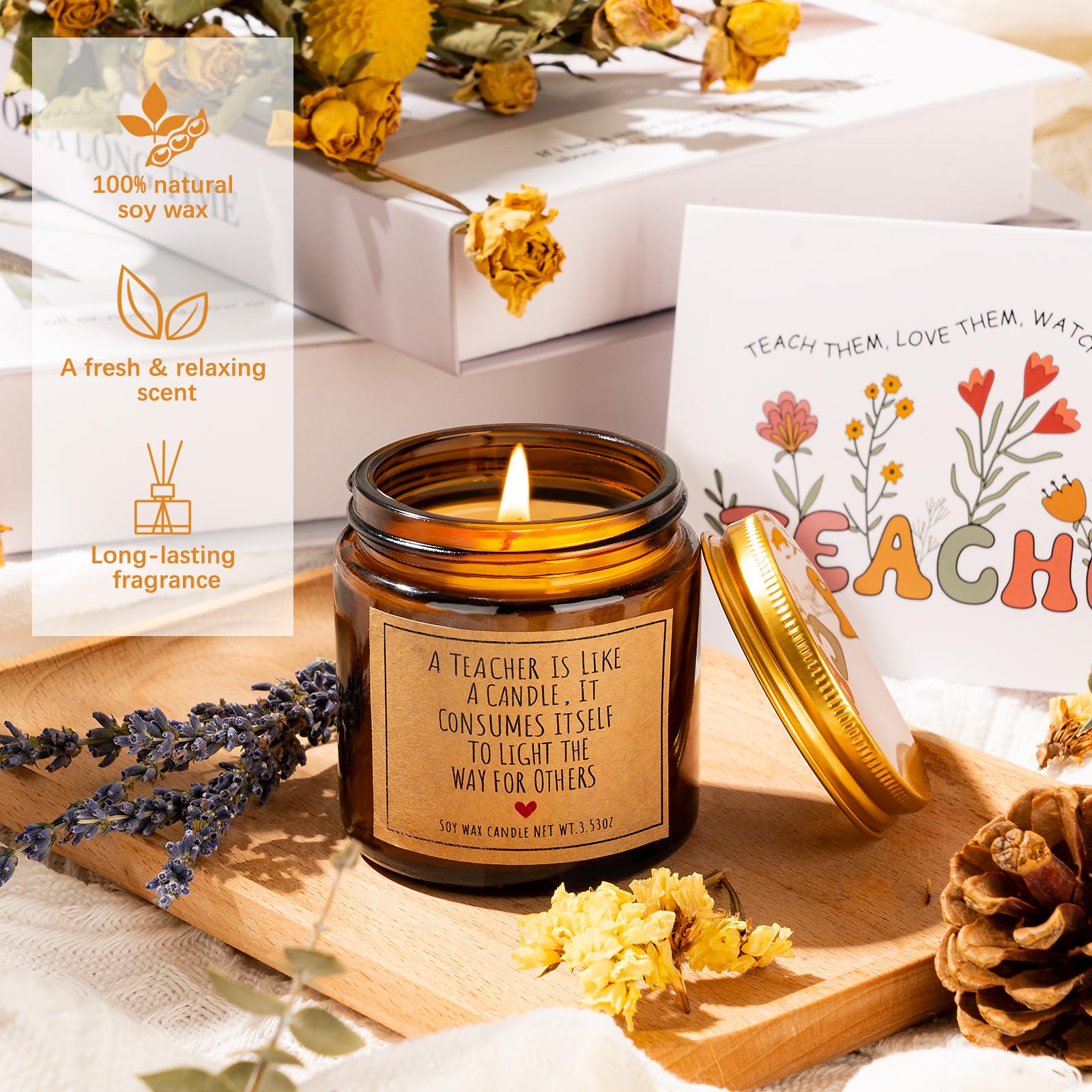 iAOVUEBY two heart-shaped bookmarks for easy lesson planning and notes.