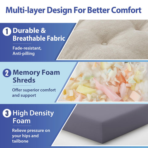 IASEAHK beige cushion complements dining and office spaces.