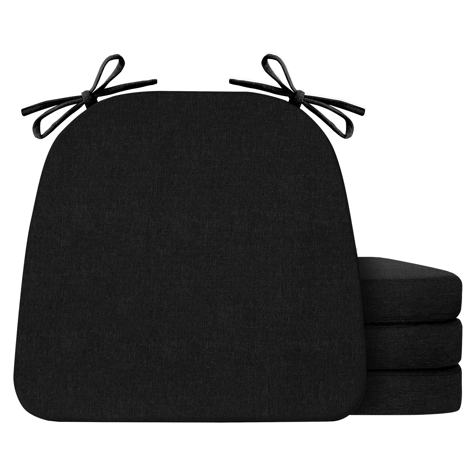 IASEAHK chair cushions set of four, top view, contoured support for dining comfort.