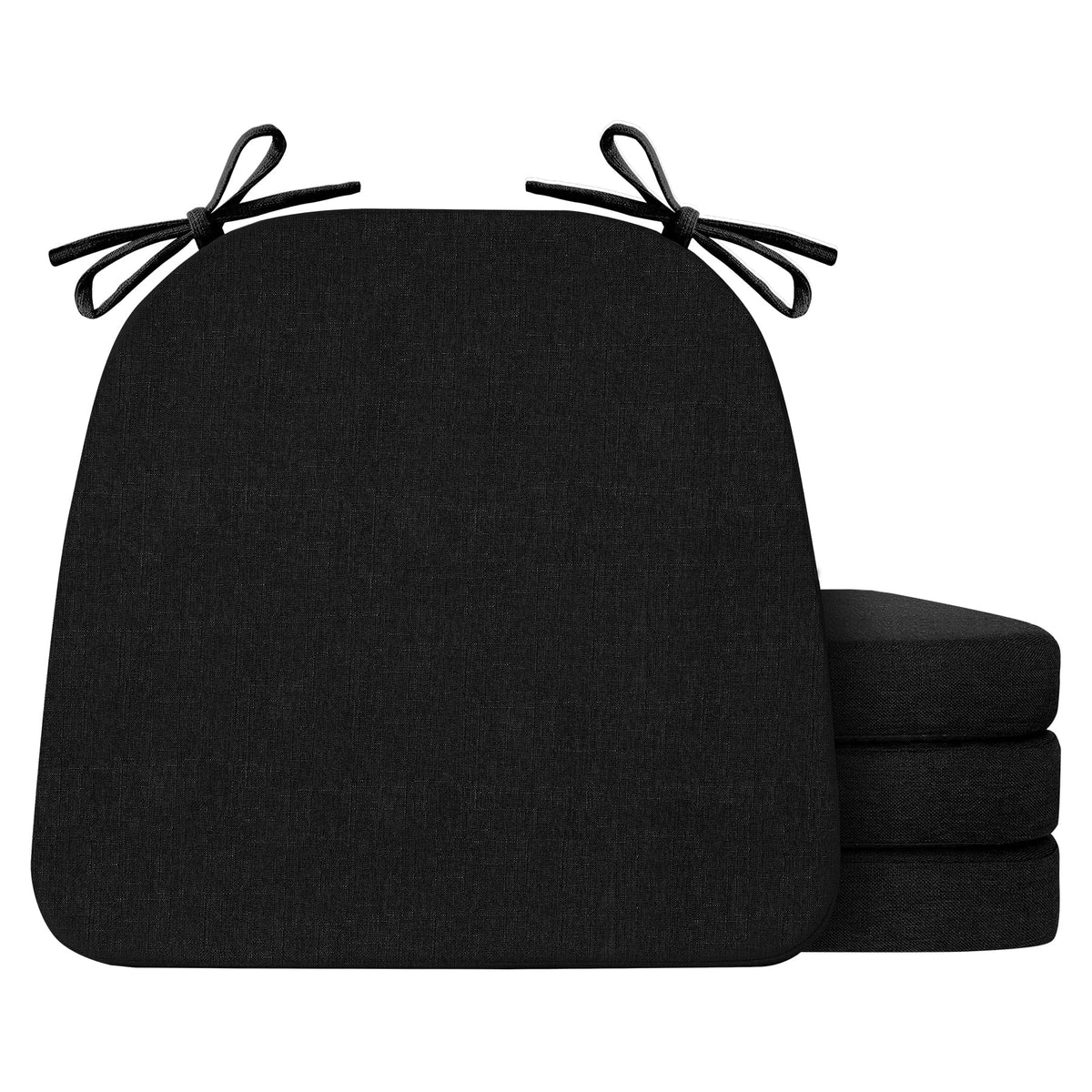 IASEAHK chair cushions set of four, top view, contoured support for dining comfort.
