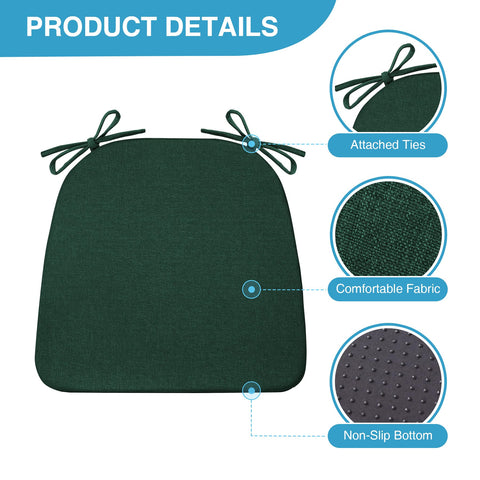 IASEAHK chair cushions with non-slip bottom stay in place