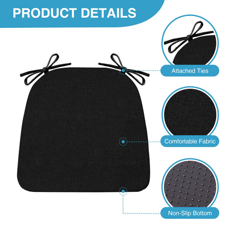 IASEAHK chair cushions, non-slip bottom focus, secure fit for stable seating.