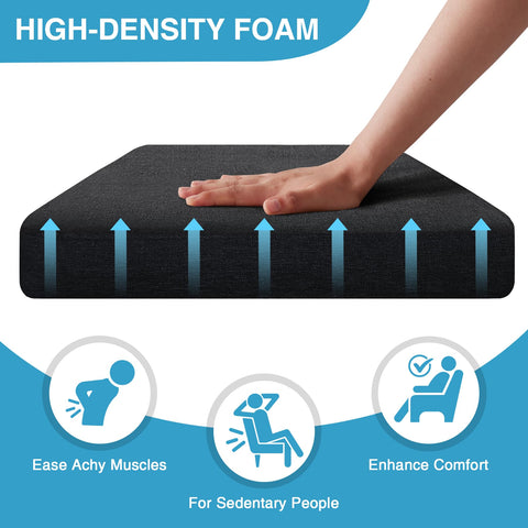 IASEAHK chair cushions, removable cover with hidden zipper, easy cleaning.