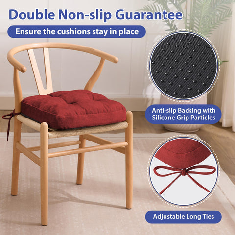 IASEAHK height adjustable dining chair cushion dual layers