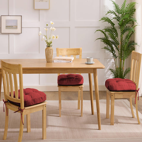 IASEAHK dining chair cushion red ideal for cozy kitchen seating