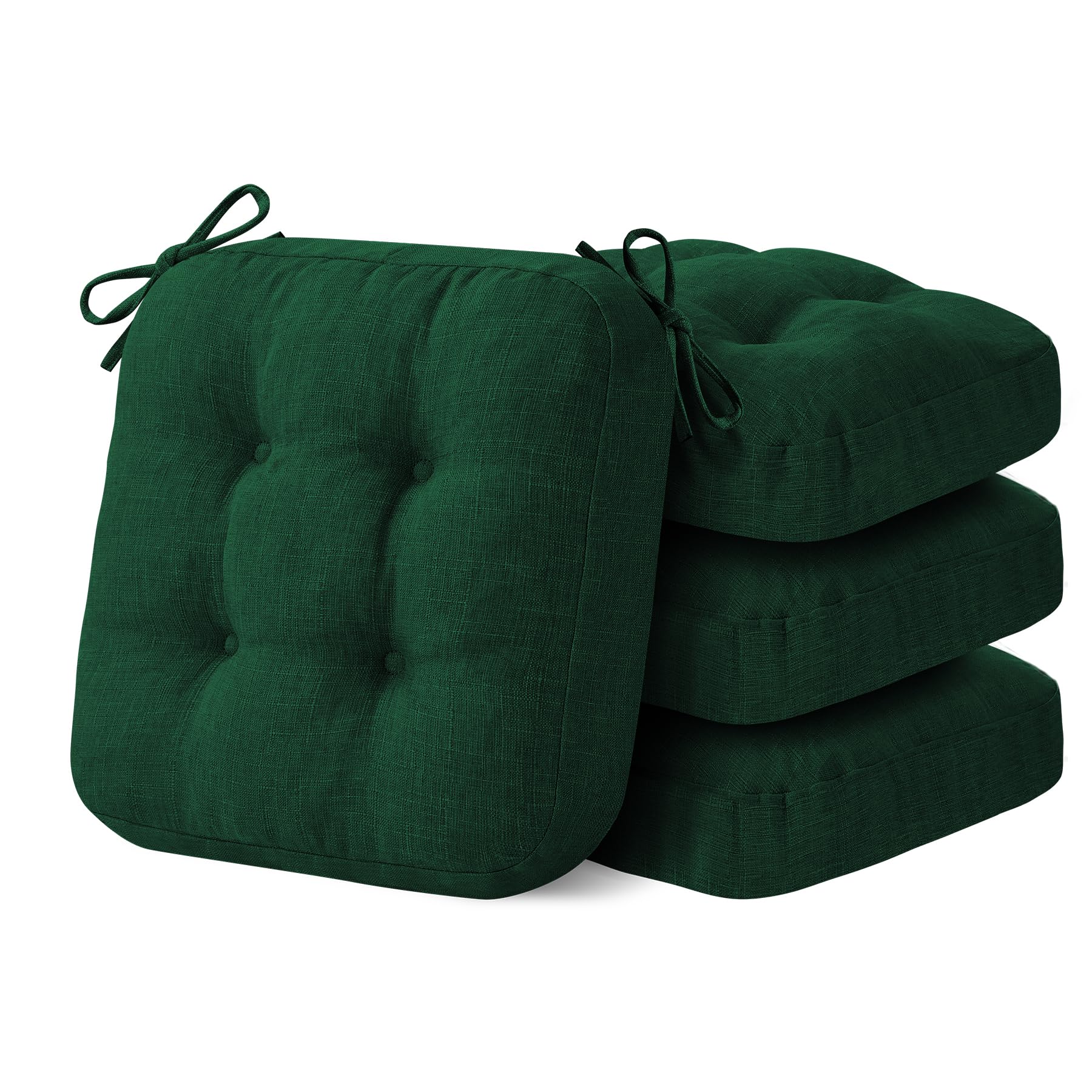 IASEAHK tufted green dining chair cushion adds lasting comfort during meals