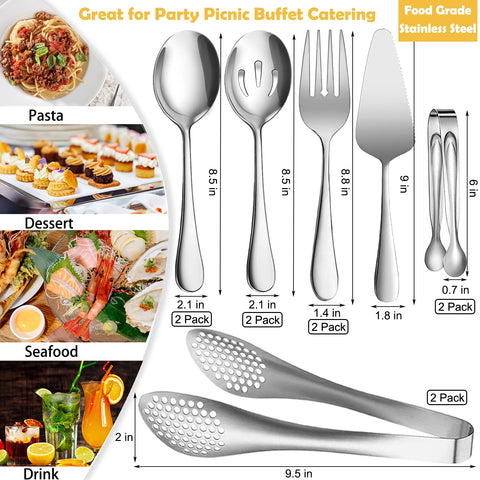 IAXSEE large serving spoon, sturdy grip for effortless serving.