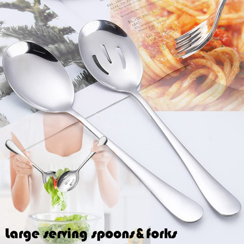 IAXSEE large serving tongs add reliable grip for flipping and serving.
