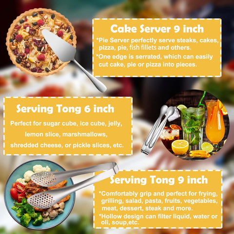 IAXSEE large slotted spoon drains liquids while serving sauces and solids.