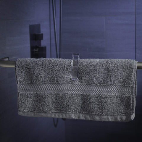Iba Innovations Towel Clip works with most towel racks for easy upgrade.