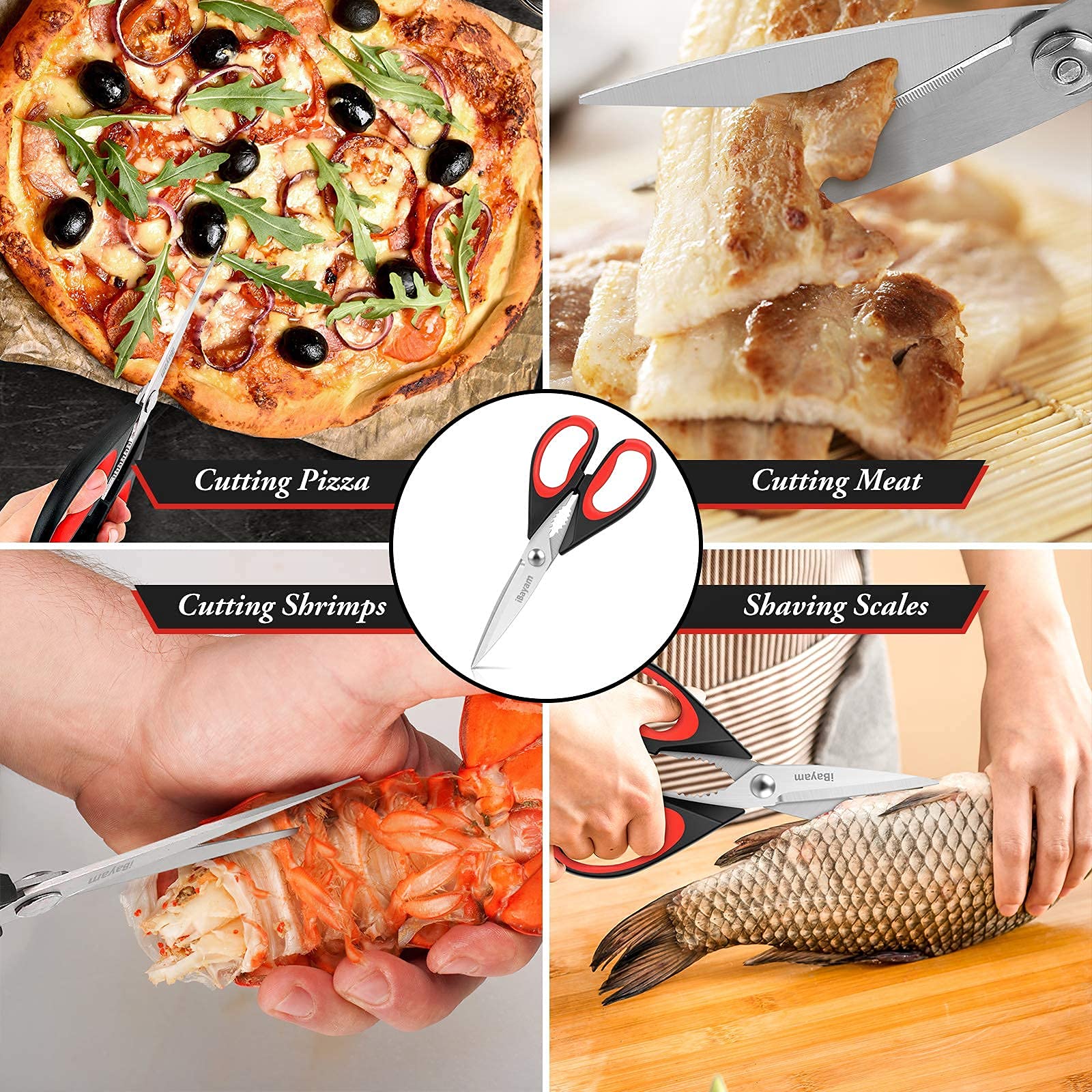 iBayam stainless steel blades resist rust and stay sharp