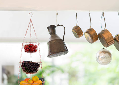 IBERG 3-Tier kitchen organizer keeps toiletries or produce neatly accessible.