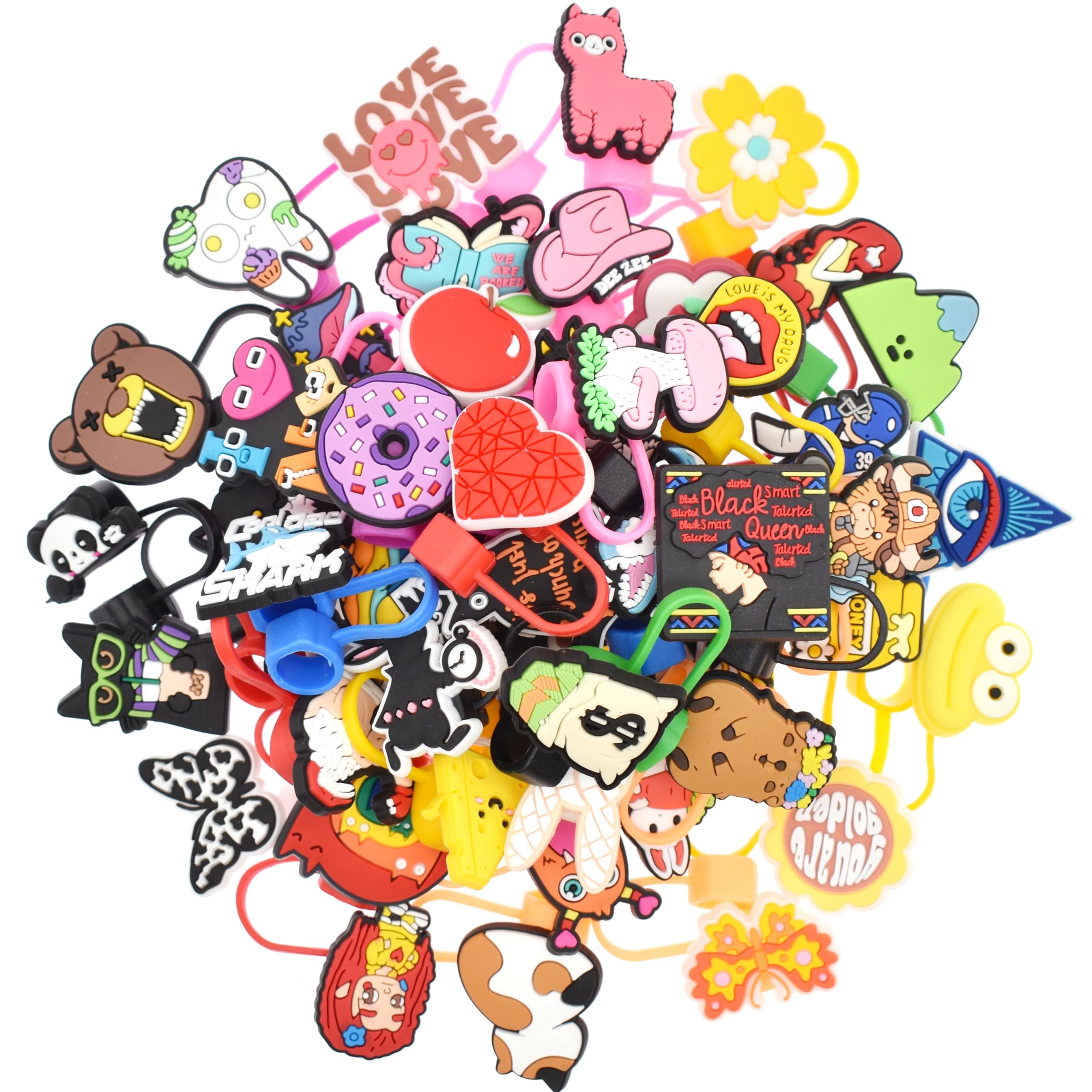 Ibuclein creative patterns inspire DIY straw decoration ideas.
