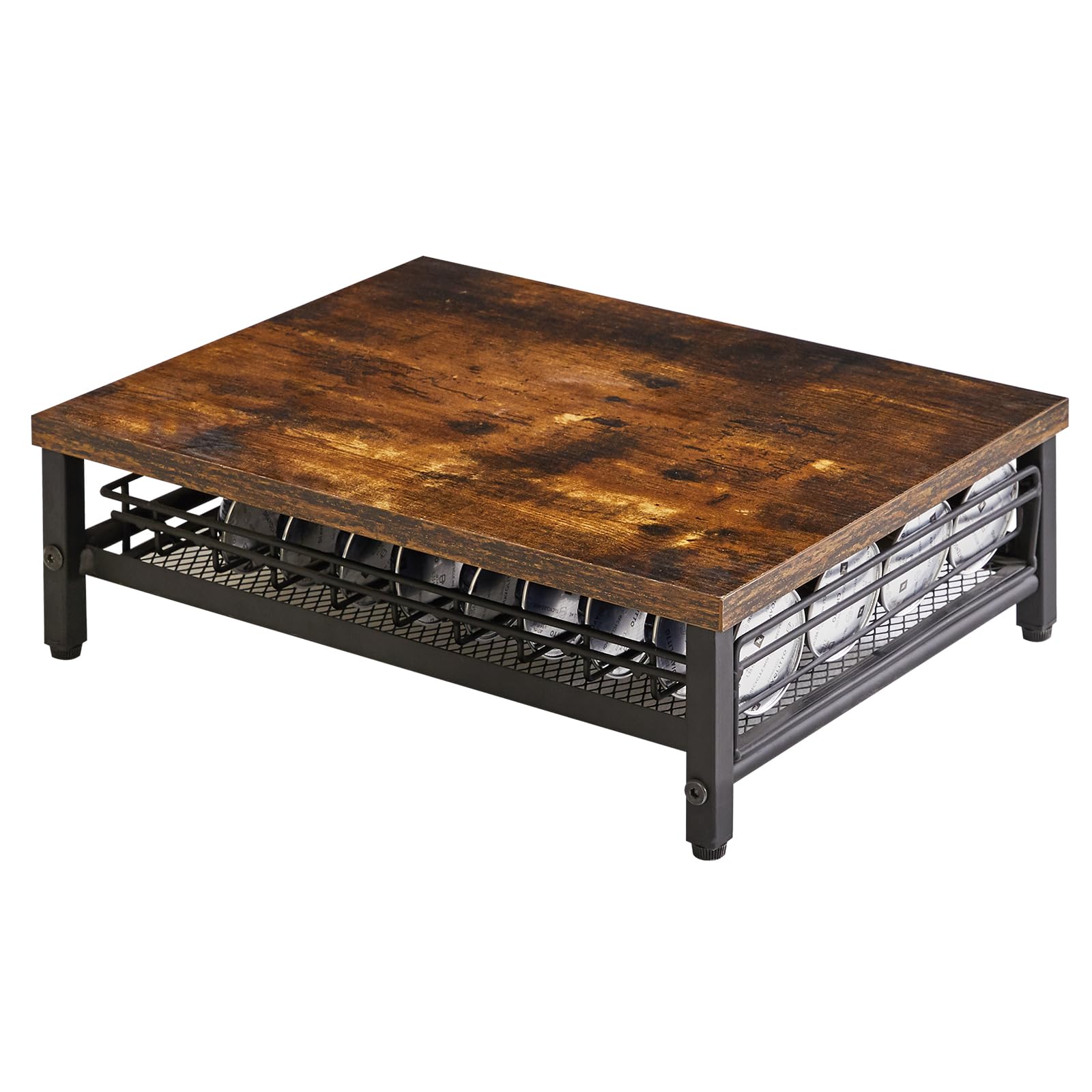 IBUYKE coffee pod drawer holder with wooden top shows organized, accessible pod storage.