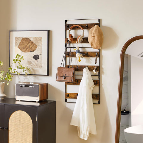 IBUYKE DIY-assembly mug rack offers flexible spacing options.