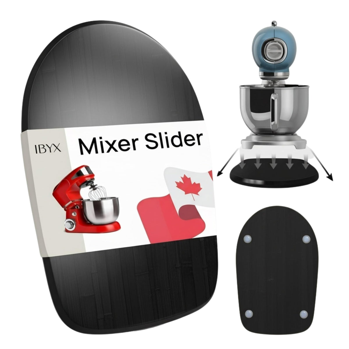 Ibyx Elegant Sliding Tray under cabinet access for coffee maker with smooth glide and space-saving.