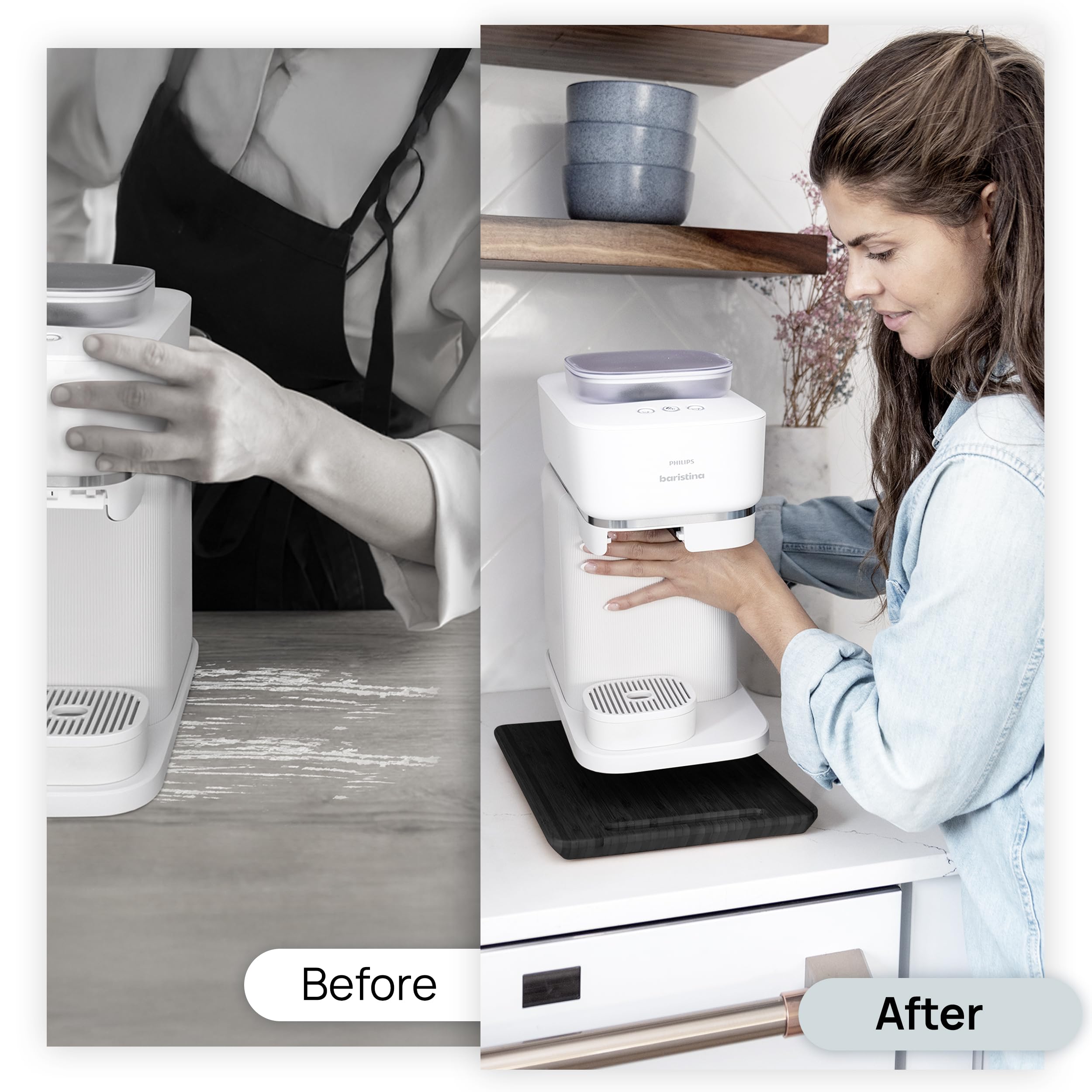 Ibyx durable construction protects countertops while simplifying daily routines.