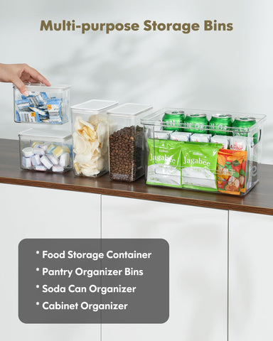 iCASA bamboo lid on the acrylic dispenser adds natural style while protecting contents