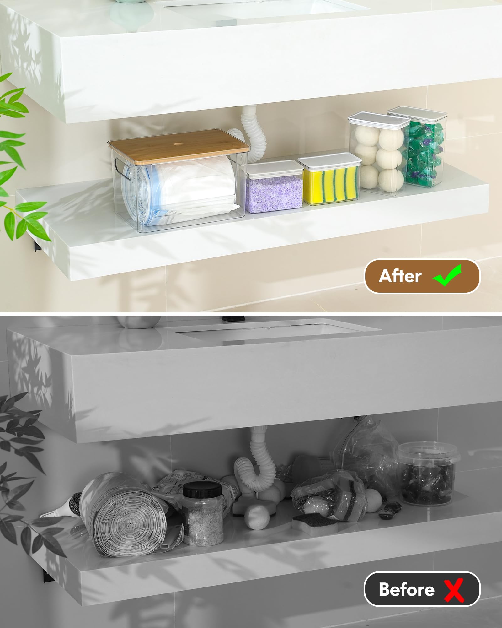 iCASA dishwasher pods container stores pods neatly beside the sink