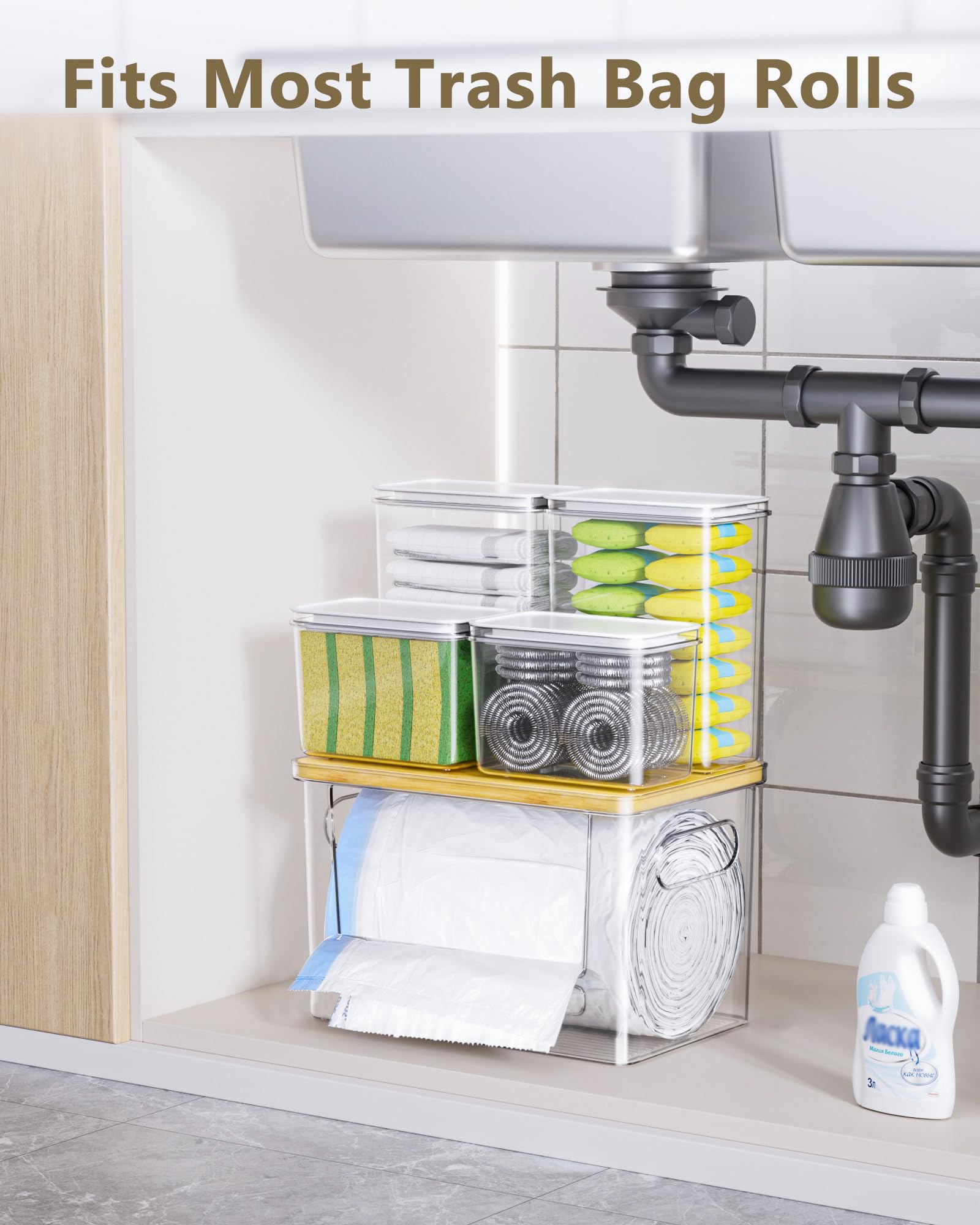 iCASA laundry powder container ensures tidy, visible refills for powder detergents