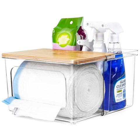 iCASA trash bag dispenser under-sink assembly for easy storage