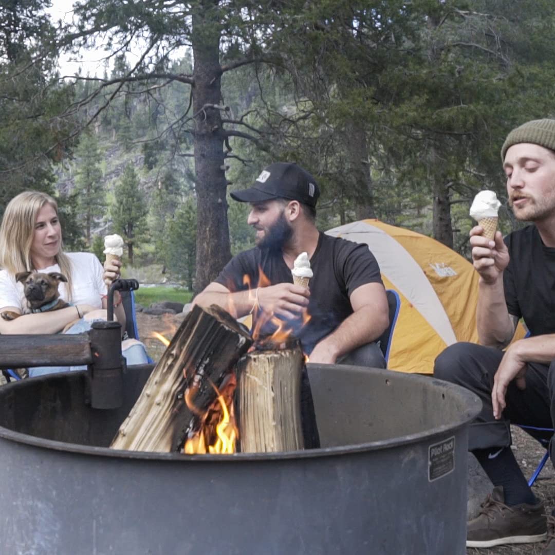 The Ice Cream Canteen doubles as a portable freezer inside a cooler.
