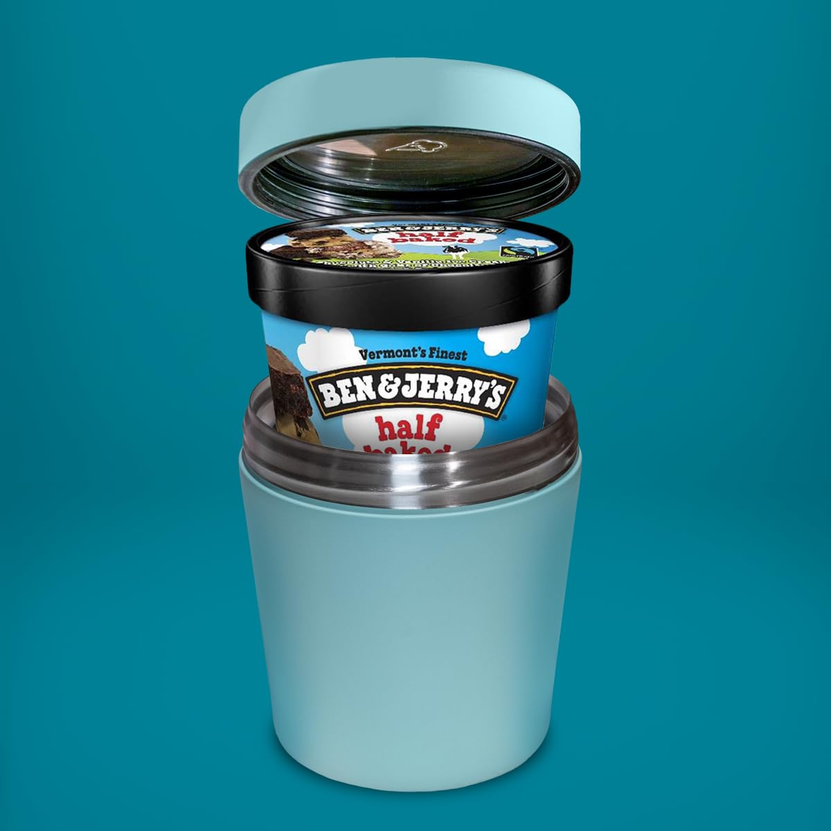 The Ice Cream Canteen quick-cap design adds ease for quick servings.