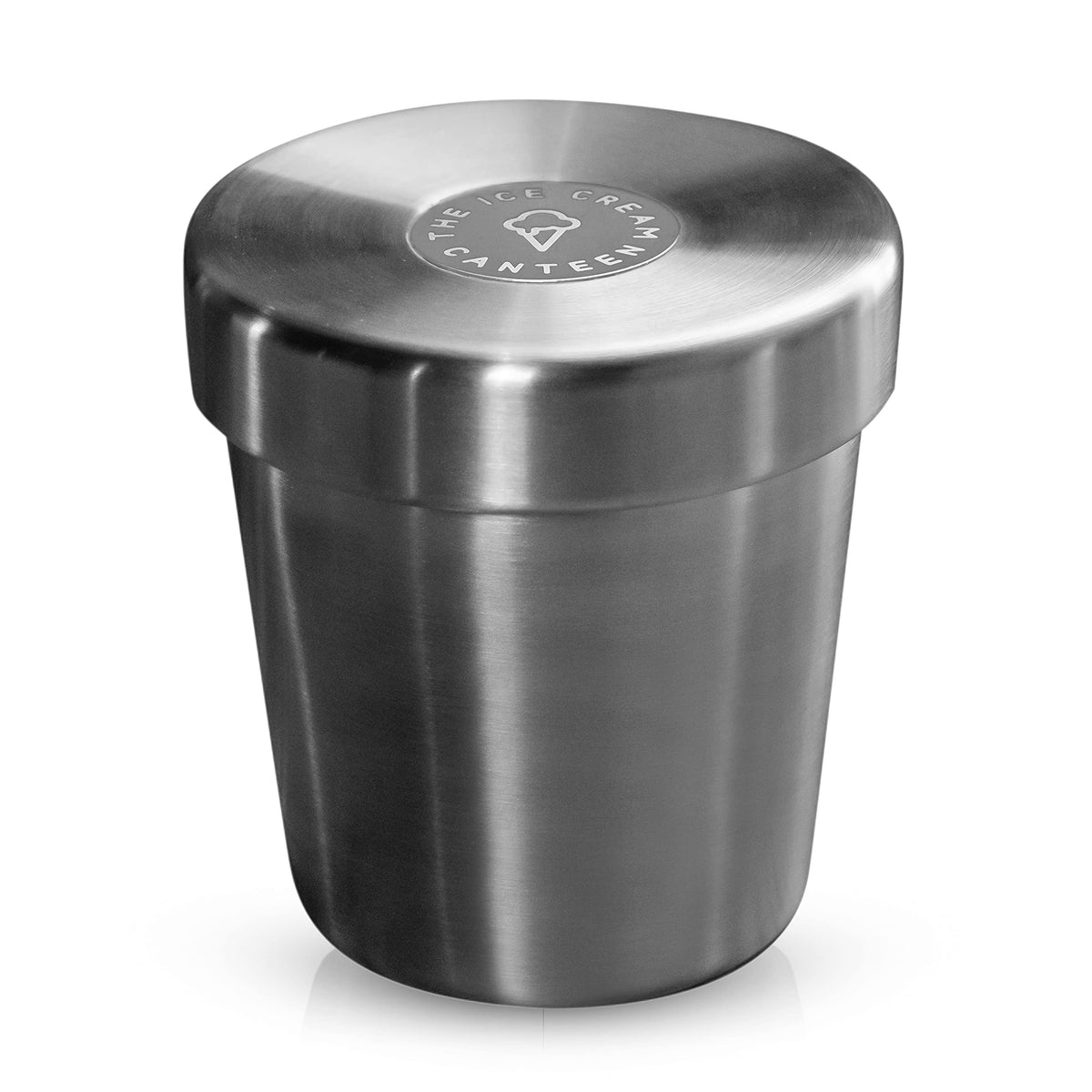 The Ice Cream Canteen pint cooler cap keeps your dessert secure on the go.