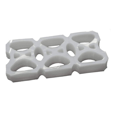 ICE N COLD universal-fit rings securely hold 12oz cans for tidy 6-pack displays.