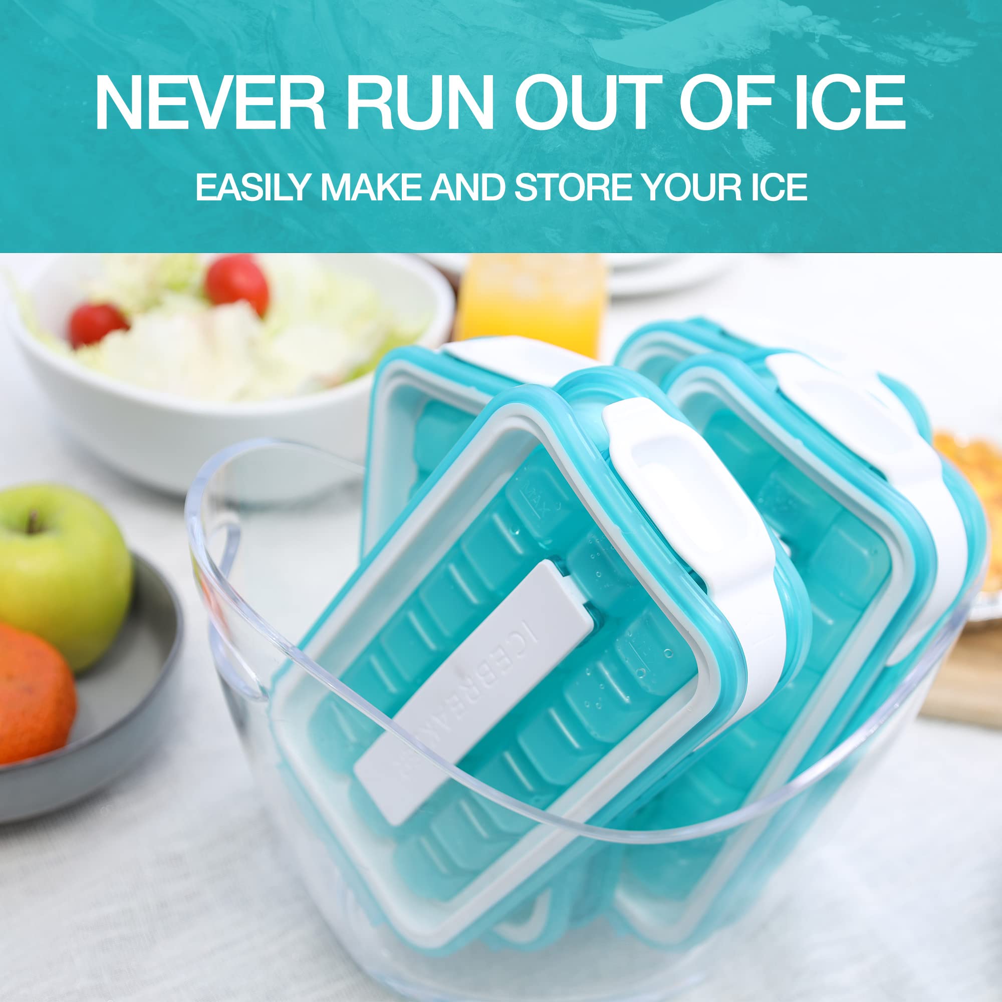 Icebreaker odor-proof ice-tray prevents freezer odors from affecting ice.