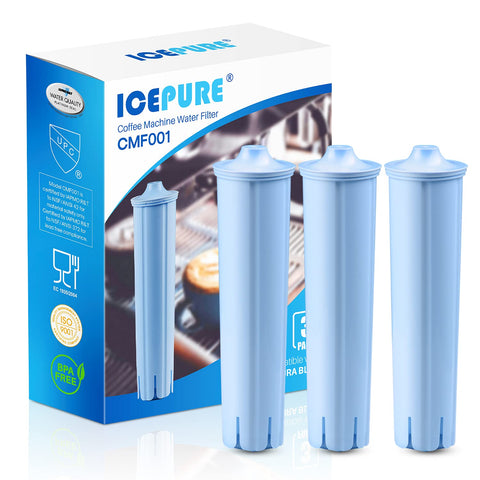 ICEPURE Jura Clearyl Blue filter pack front view for compatible Jura machines.