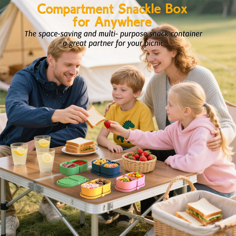ICEROYCE bright-colored silicone container adds fun to lunches.