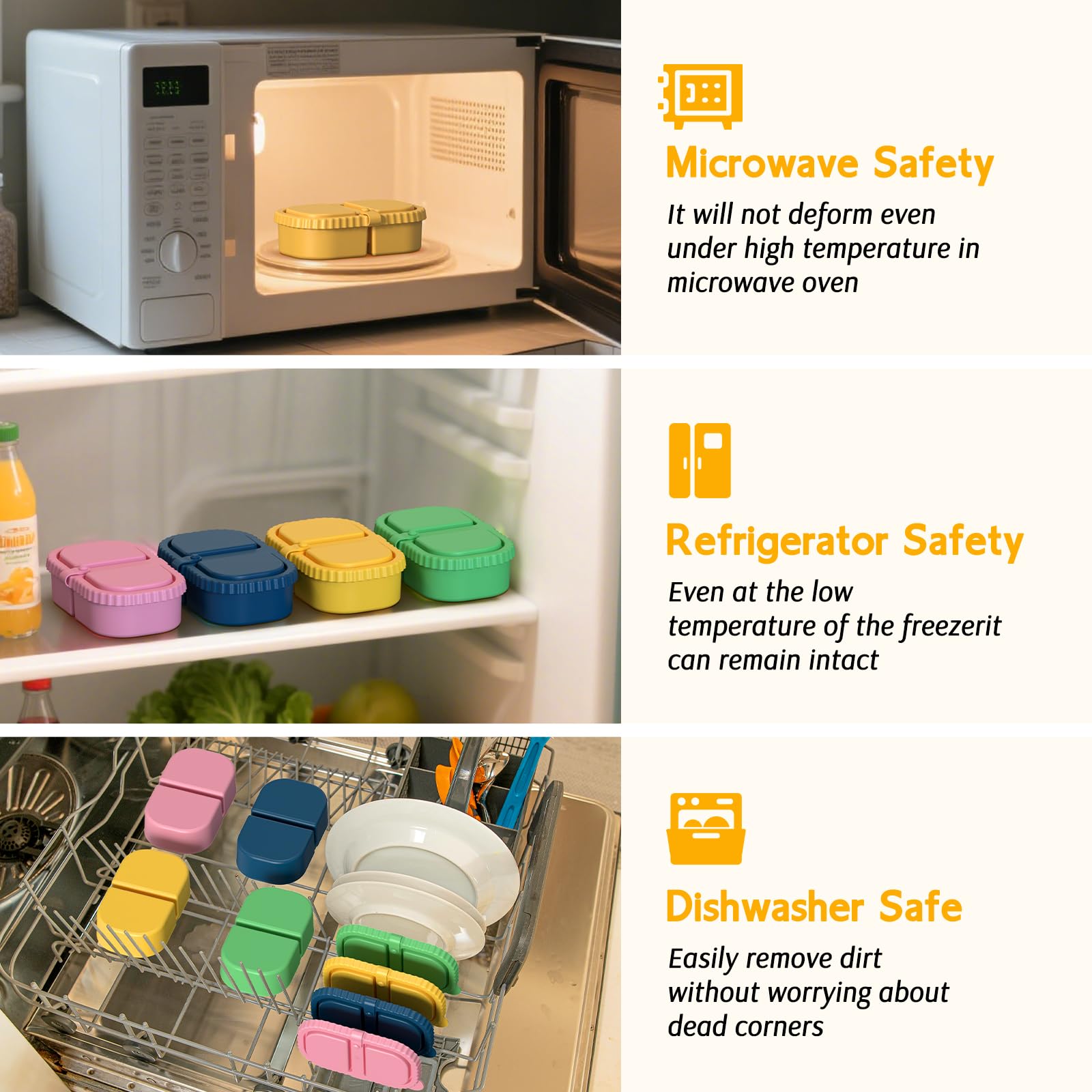 ICEROYCE compact container fits in lunchboxes for on-the-go snacks.