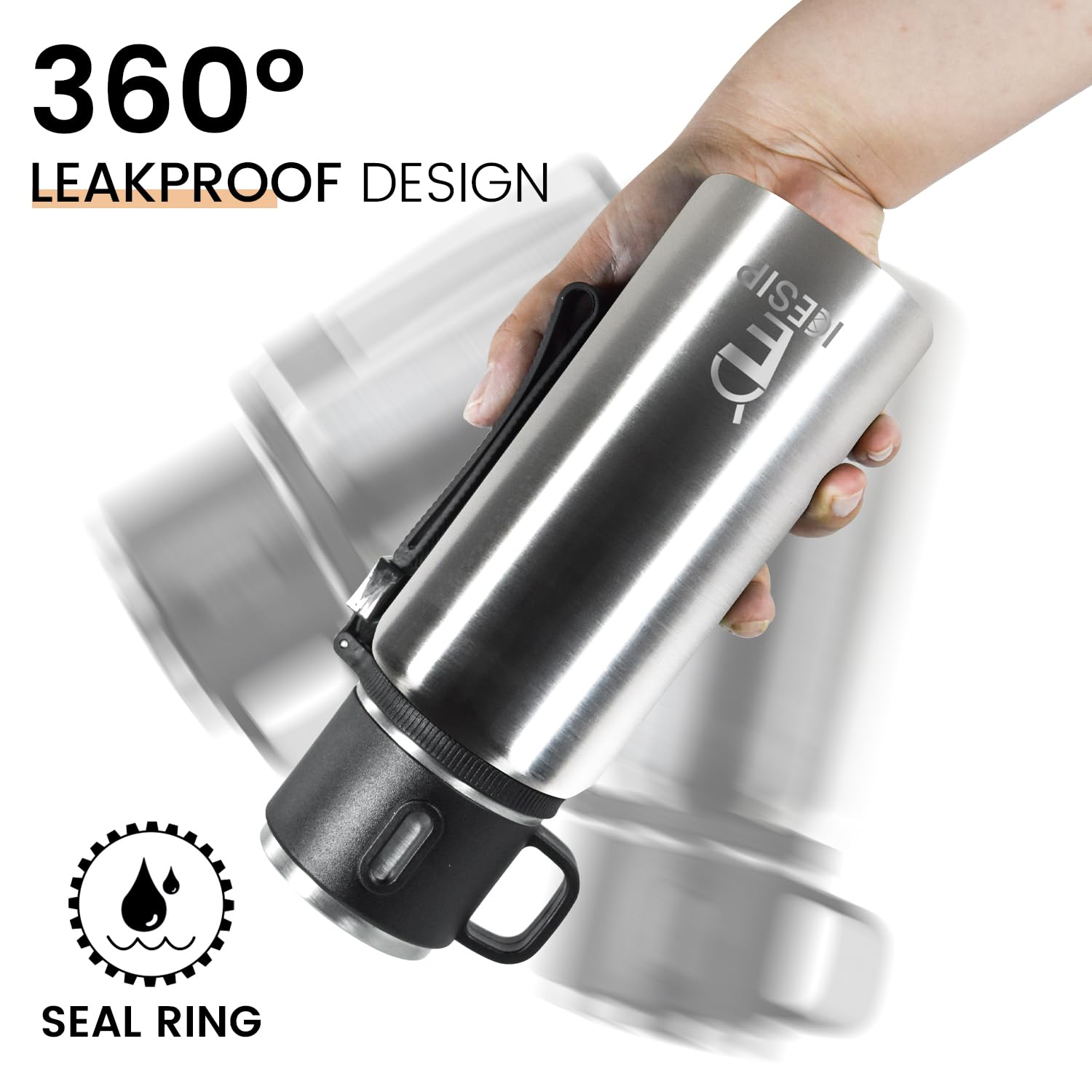 Icesip bottle matte coating provides a secure grip