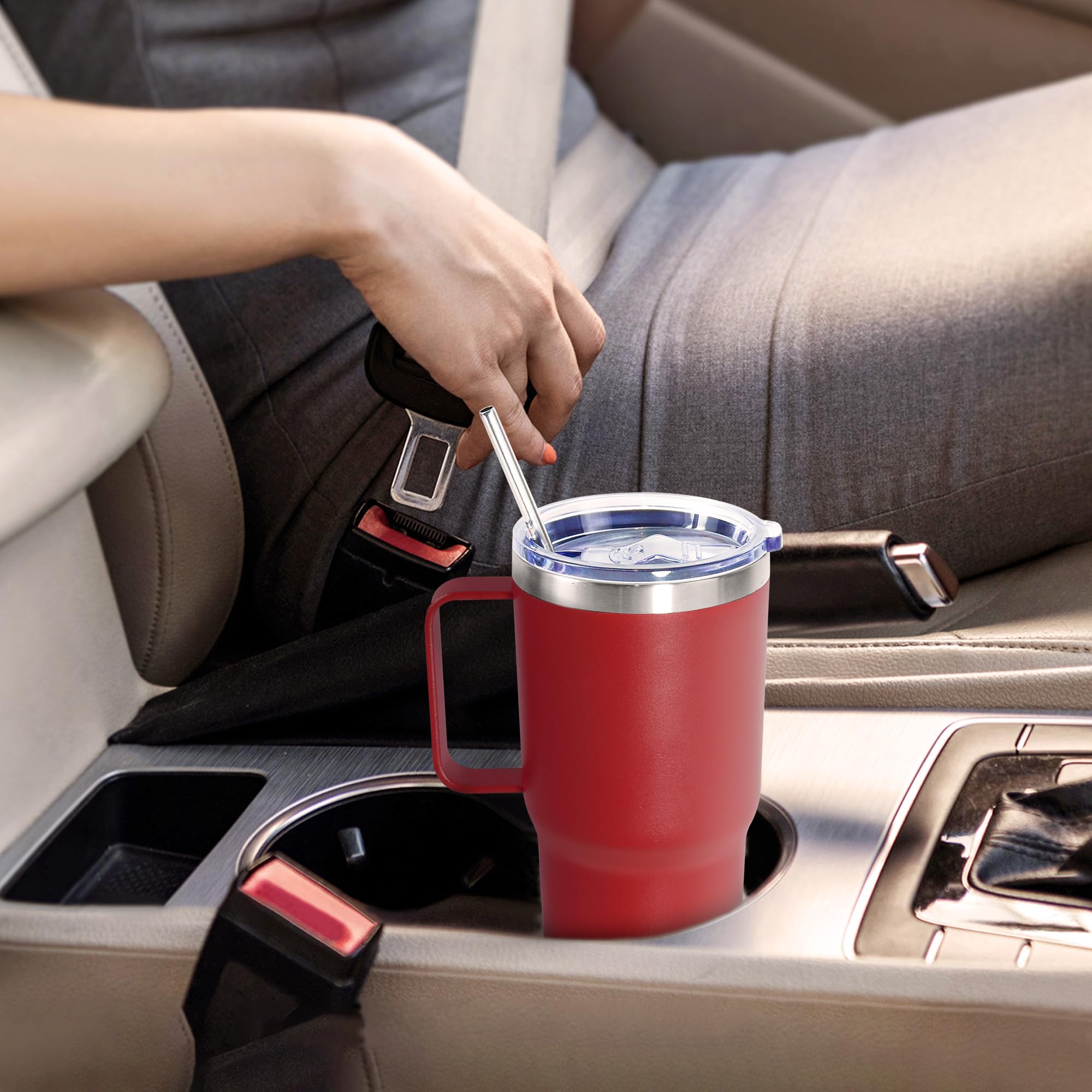 Icesip stainless steel interior offers rust resistance and flavor neutrality.