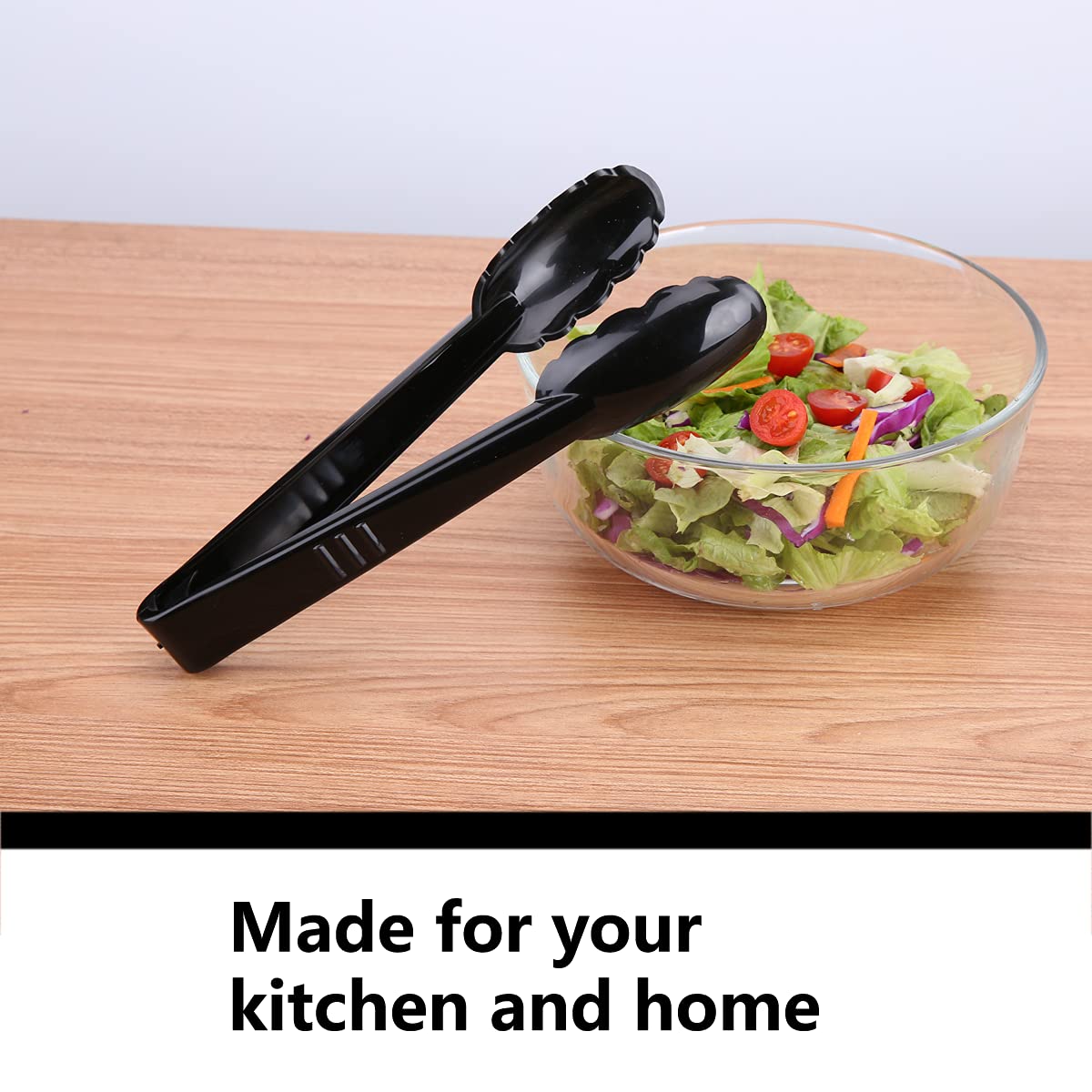 ICHROSAYA serving tongs 9-inch, versatile for disposable or reusable use.