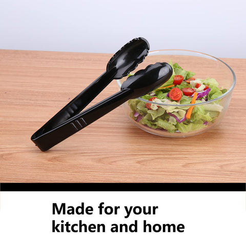 ICHROSAYA serving tongs 9-inch, versatile for disposable or reusable use.
