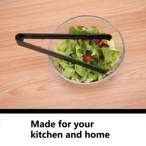 ICHROSAYA smooth-handle serving tongs provide comfortable grip.