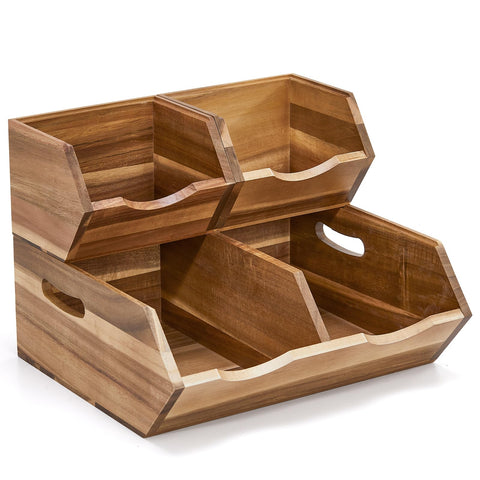 ICOHOT acacia pantry bin suitable for multiple rooms and uses