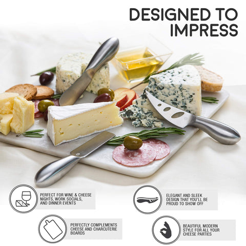 ICOSA Living Lunar cheese fork for serving cheese