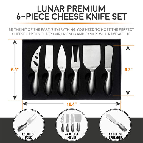ICOSA Living Lunar cheese knife blades designed for precise slicing