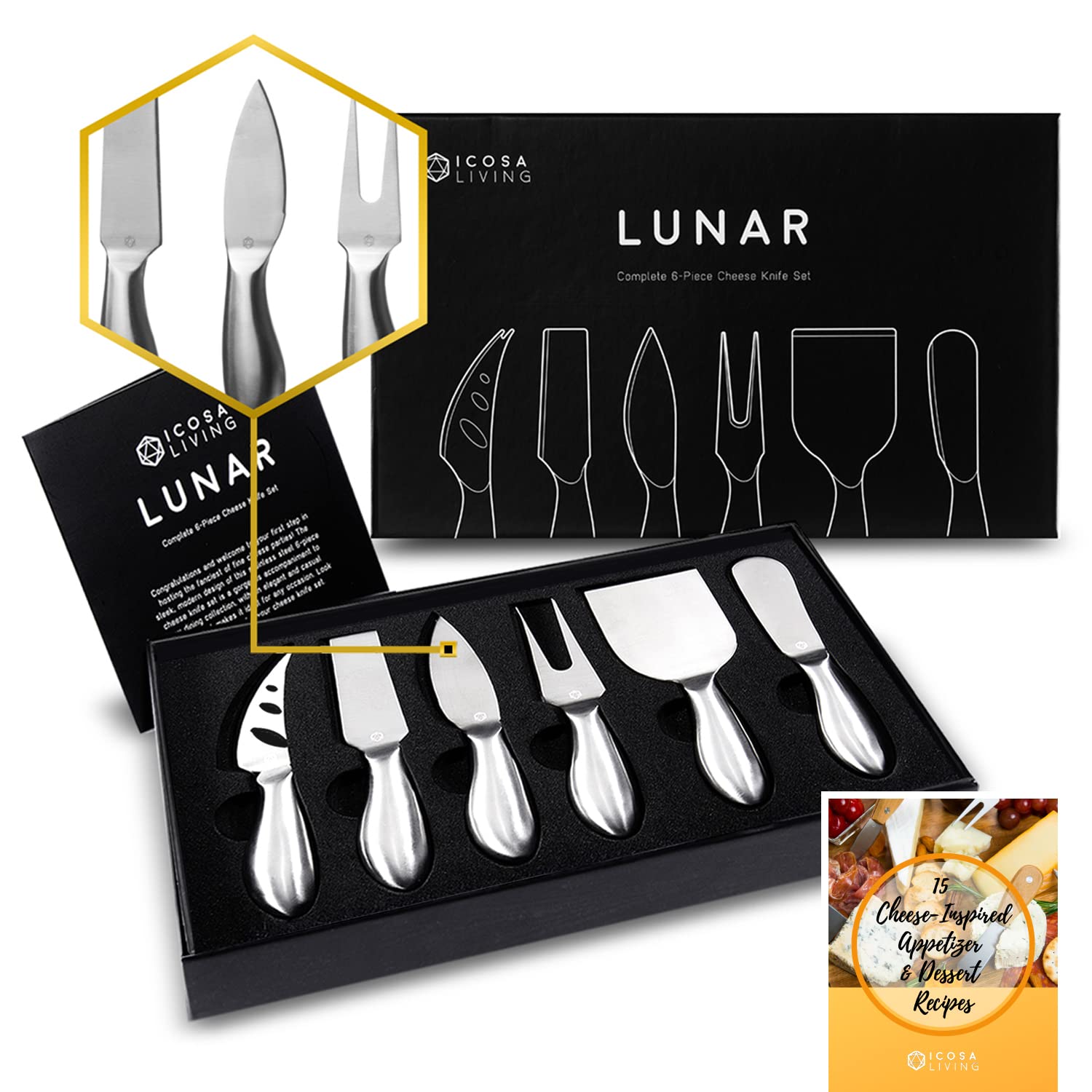 ICOSA Living Lunar packaging shows premium gift-ready presentation