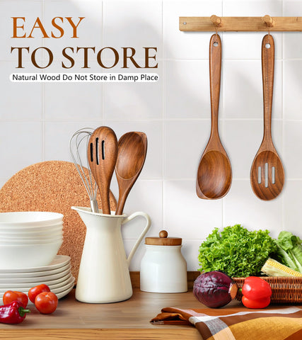 ICSTI teak spoons are easy to clean after cooking