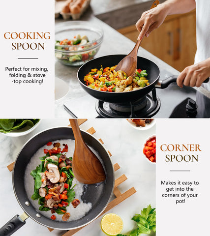 ICSTI teak wood grain finish adds durable kitchen style