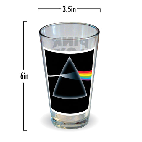 ICUP Pink Floyd Wish You Were Here pint glass showcases classic artwork for music fans.