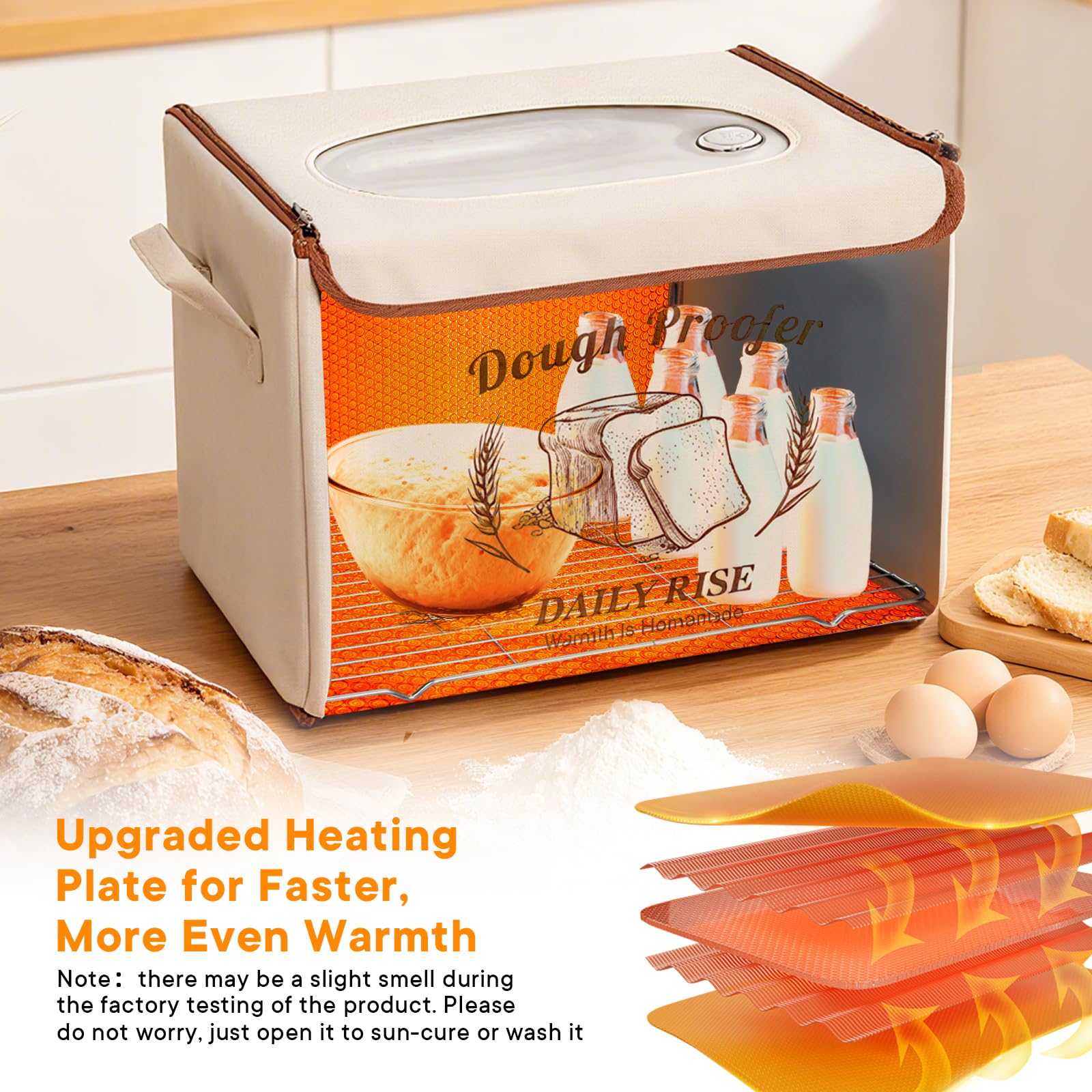 IDACYRIA insulation layers maintain stable warmth for consistent dough fermentation.